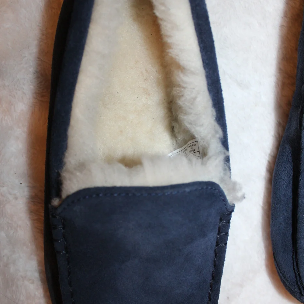 UGG KOOLABURRA SUEDE FUR‎ SLIPPERS BLUE NEW!